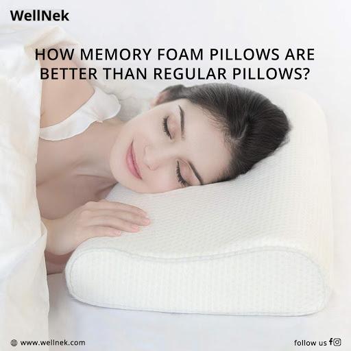 How Memory Foam Pillows Are Better Than Regular Pillows? | Wellnek